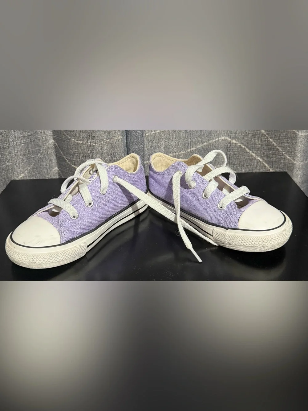 Converse Kids Low Top Sneakers in Lavender with White Accents